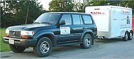 MotoLimo Toyota with trailer